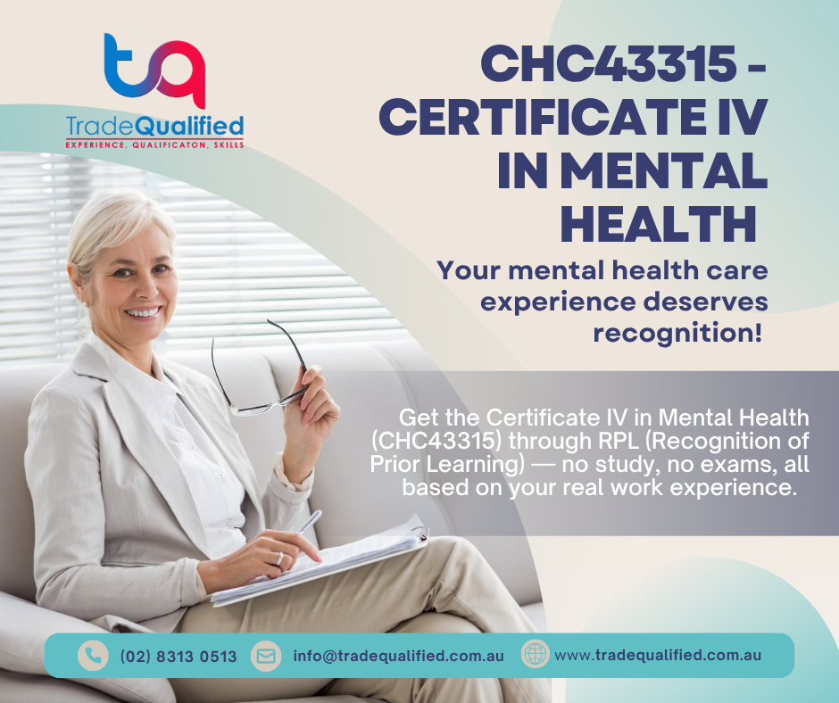 CHC43315 Certificate IV in Mental Health