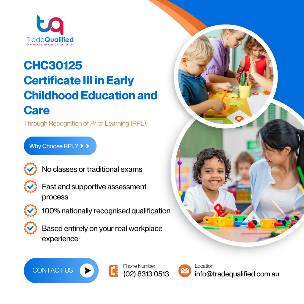 CHC30125 Certificate III in Early Childhood Education and Care