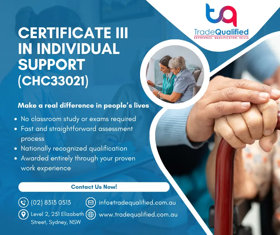 CHC33021 Certificate III in Individual Support