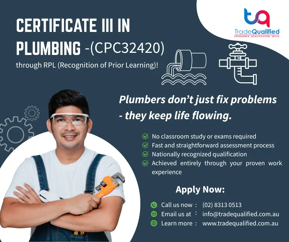 CPC32420 Certificate III in Plumbing