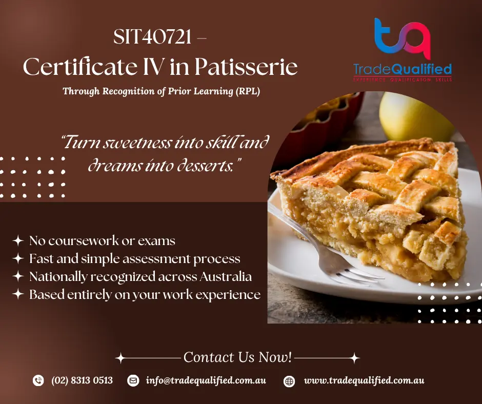 SIT40721 Certificate IV in Patisserie