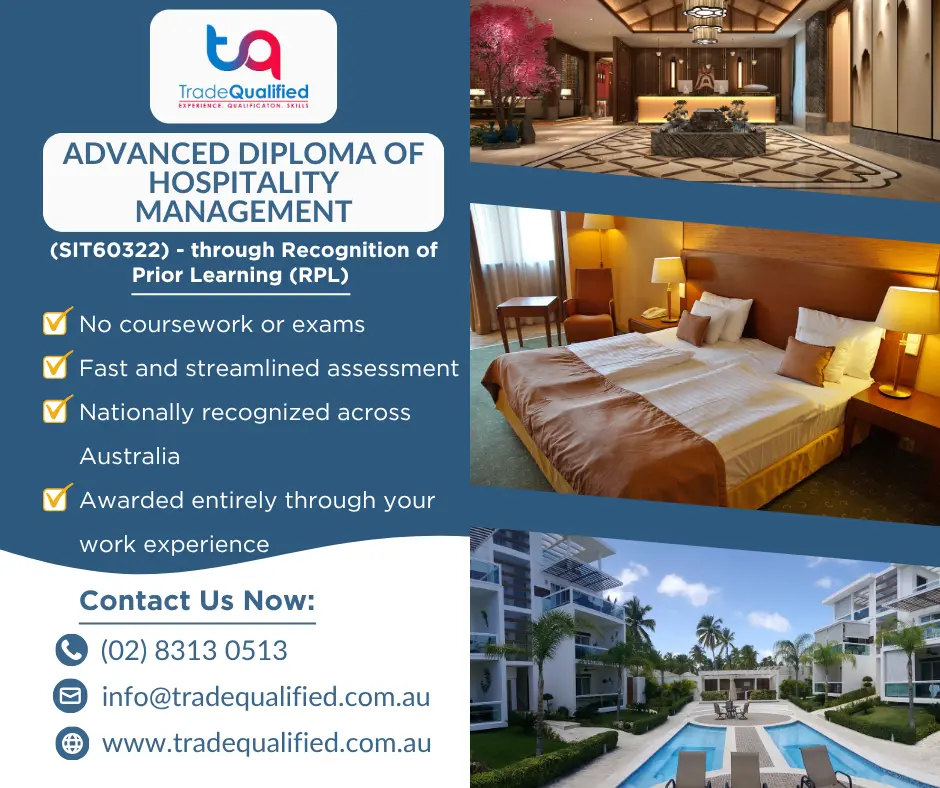 SIT60322 Advanced Diploma of Hospitality Management
