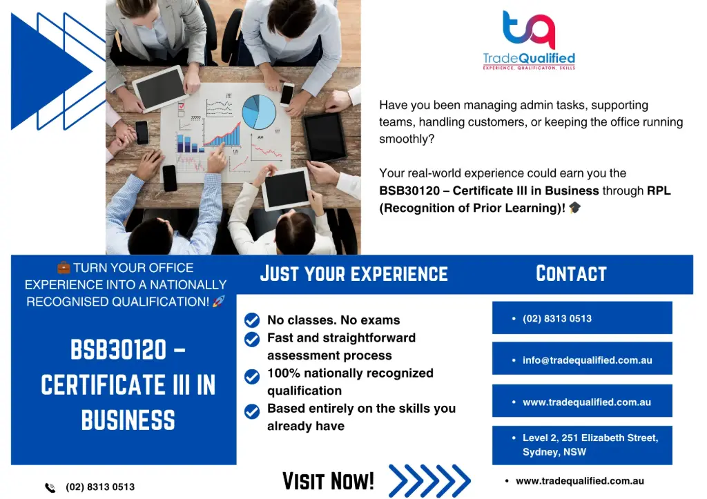 BSB30120 Certificate III in Business