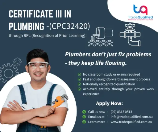 CPC32420 Certificate III in Plumbing