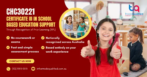 CHC30221 Certificate III in School Based Education Support